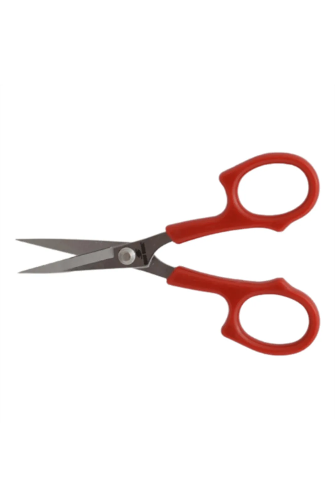 Hard Steel Düz Uçlu Nakış Makası 5.12 İnç 13cm Plastik Saplı HS-1553 açık duruşta önden