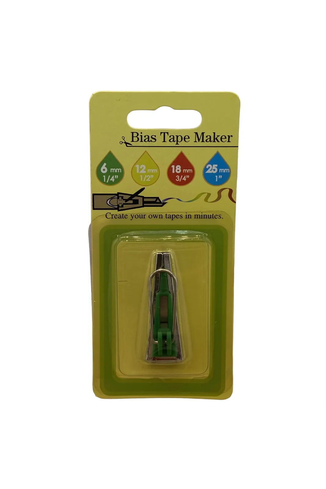 El Biye Kıvırma Aparatı LS-120 1/4 6mm Yeşil yeşil aparat kartela ambalajında