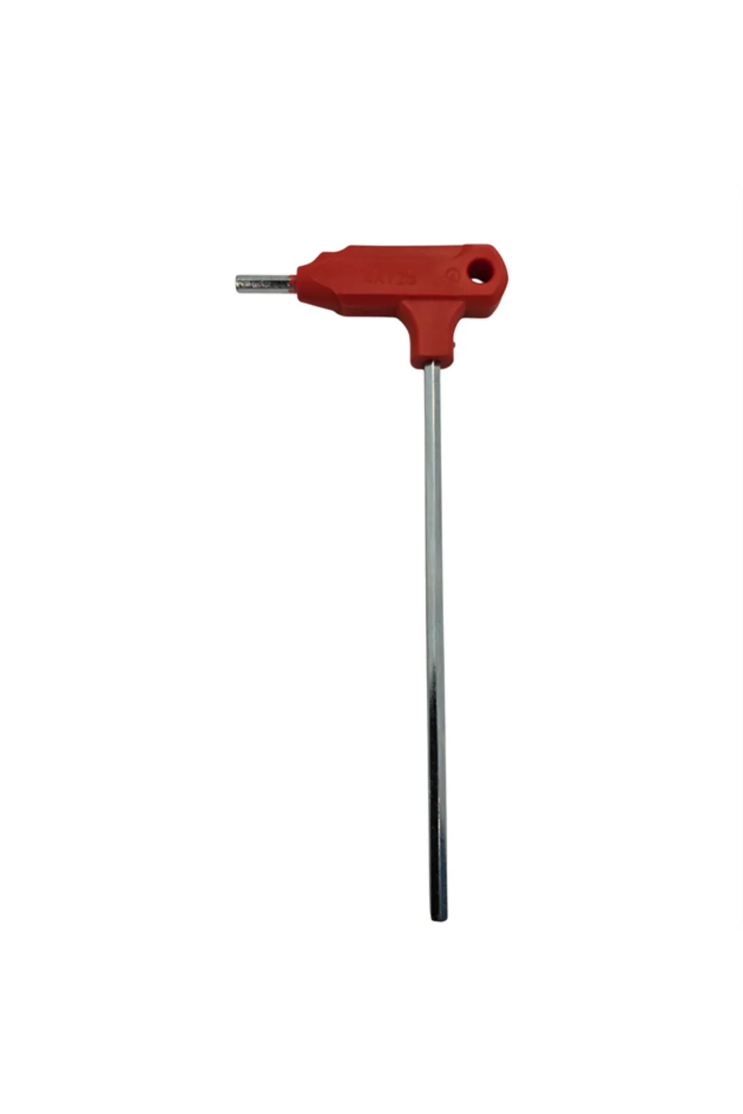 Moonstar T Saplı İki Uçlu Alyan Anahtar 4mm Krom Kaplı 5 Adet kırmızı saplı, tek parça