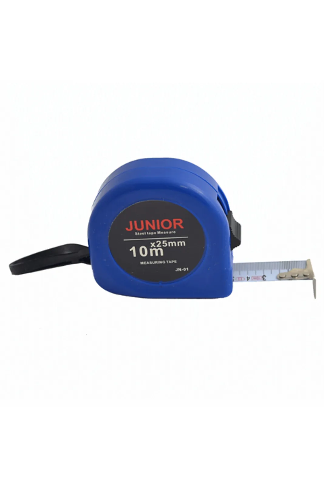 Çelik Şerit Metre 10Mt x 25mm JN-01 mavi kasa önden