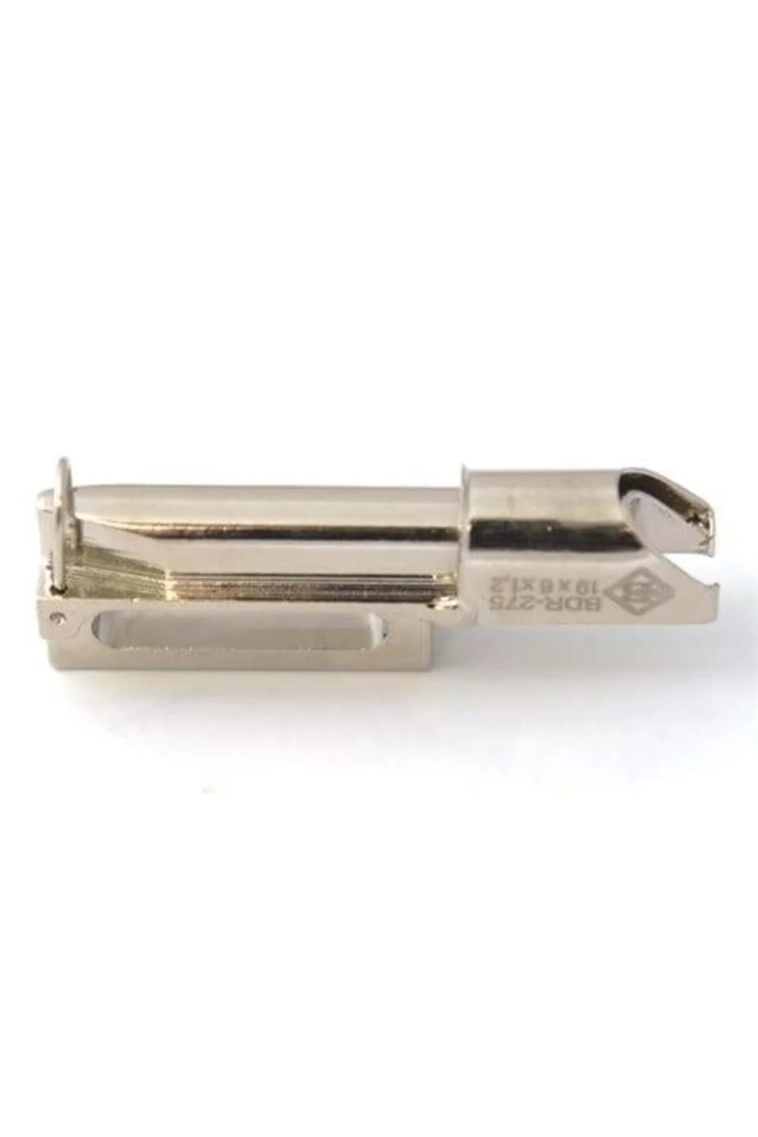 Deri Şerit Aparatı Fişek 19X6X1.2mm yandan görünüm, yazılı yüz