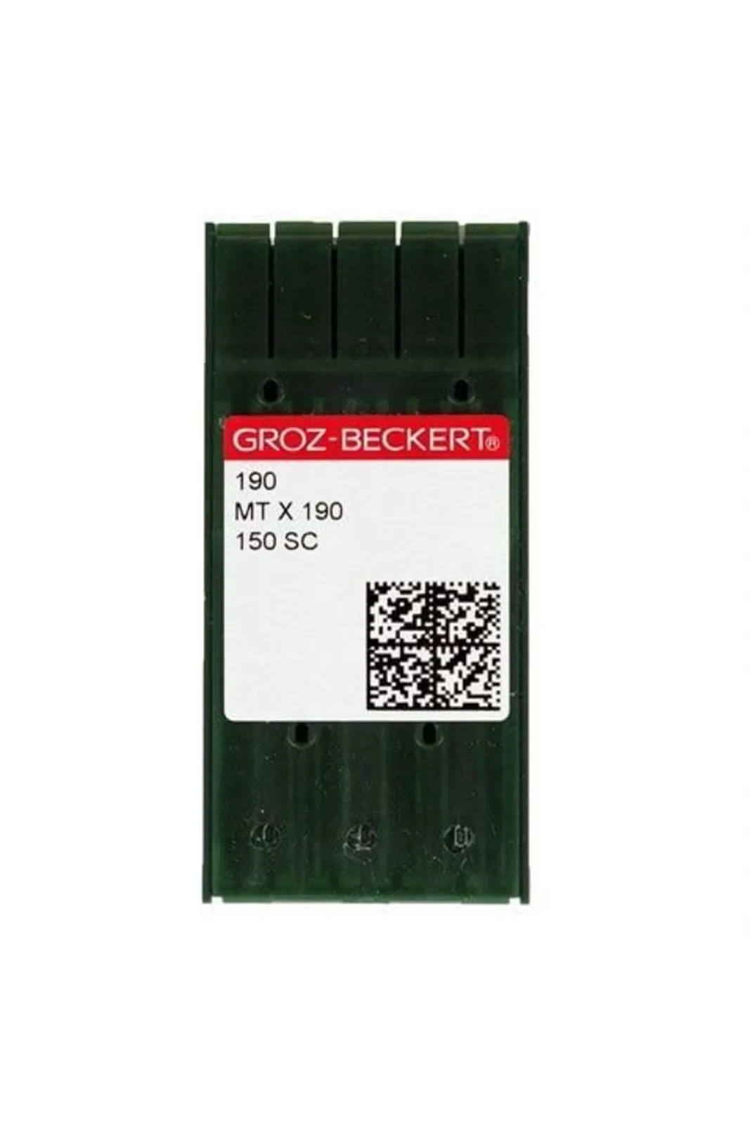 Groz Beckert Cep Flato Dikiş İğnesi MTX190 16/100 100 Adet kırmızı etiketli şerit ambalajı önden
