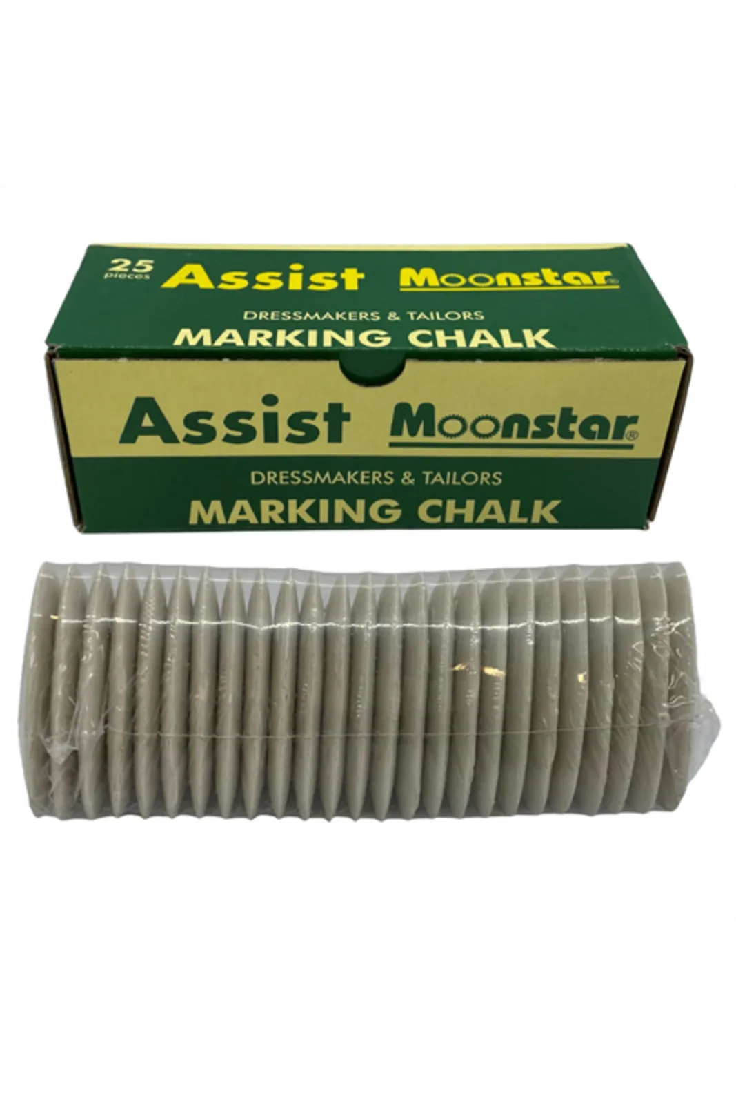 Moonstar Assist Çizgi Taşı Beyaz 25 Adet kutusu ve naylon paketli taşlar önden