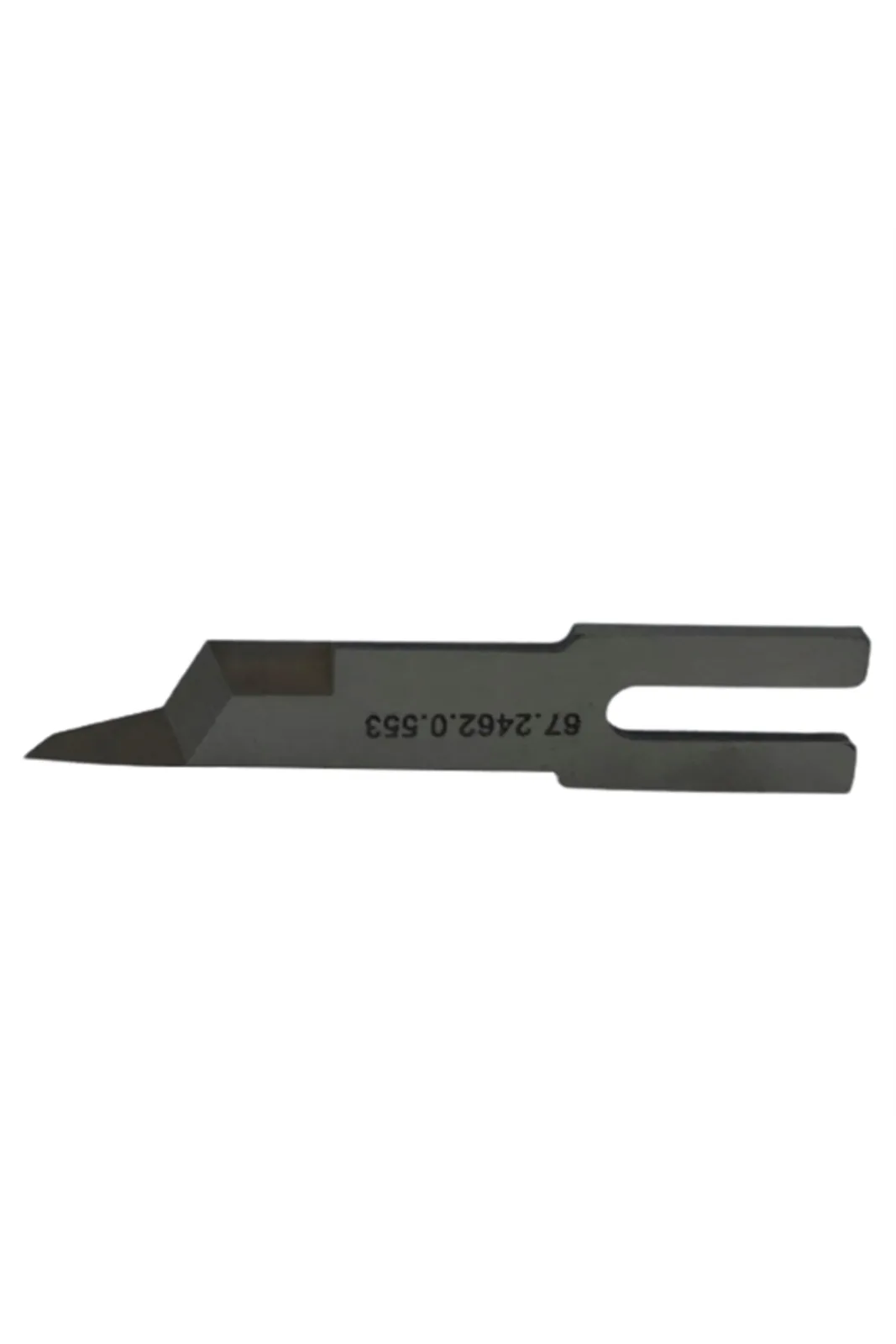 Dürkopp Adler Flato Makinesi Bıçağı 0246 002553 yazılı yüz, bıçak yan görünüm