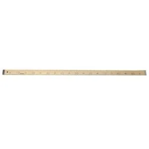 Moonstar Ahşap Manifatura Cetveli Demirli 1 Metre (100Cm)