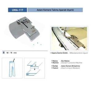 Astarı Kemere Takma Aparatı (Ayarlı) / UMA-117 - Konfeksiyon Sepeti
