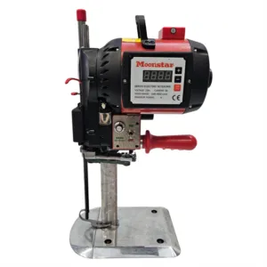 Moonstar Dik Kumaş Kesim Motoru 1600W 4000 Devir Kırmızı-Siyah Kafa  / PLS-988 8İNÇ