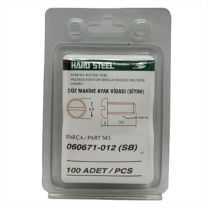Düz Makine Ayak Vidası Siyah / 060671-012 100ADET - Konfeksiyon Sepeti