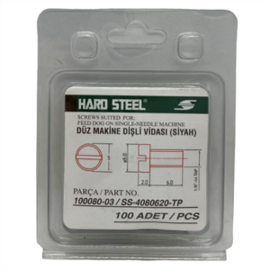 Düz Makine Dişli Vidası Siyah / 100080-003 100ADET - Konfeksiyon Sepeti