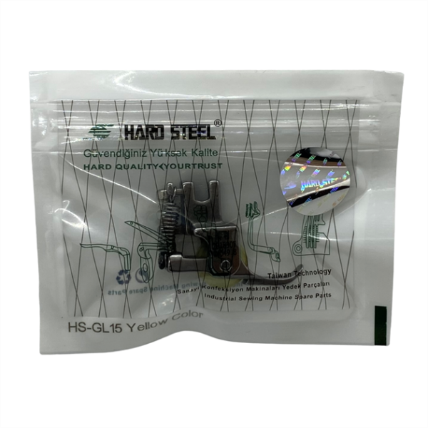 Düz Makine Fermuar Sağ Dışa Bakan Sarı Teker Ayak / HS-GL15 - Konfeksiyon Sepeti