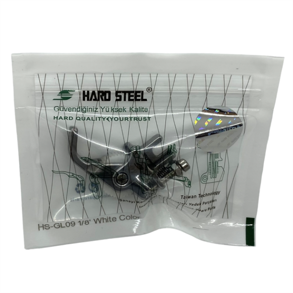 Düz Makine Fitil Tırnaklı Beyaz Teker Ayak / HS-GL09 1/8 - Konfeksiyon Sepeti