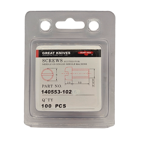 Düz Makine İğne Vidası Beyaz / 140553 (SS-7080510-TP) 100ADET - Konfeksiyon Sepeti