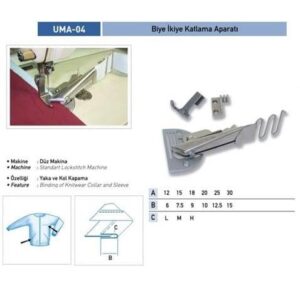 Düz Makine İkiye Katlama Apara 18X9 / UMA-04 - Konfeksiyon Sepeti
