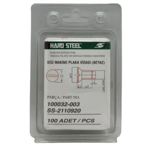 Düz Makine Plaka Vidası Beyaz / 100032-003 100ADET - Konfeksiyon Sepeti