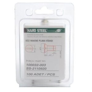 Düz Makine Plaka Vidası Siyah / 100032-003 100ADET - Konfeksiyon Sepeti