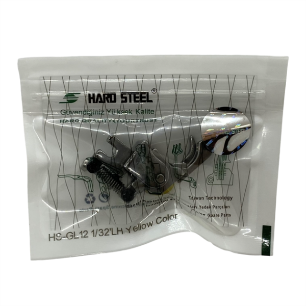 Düz Makine Sol Çima Sarı Teker Ayak / HS-GL12 1/32LH - Konfeksiyon Sepeti