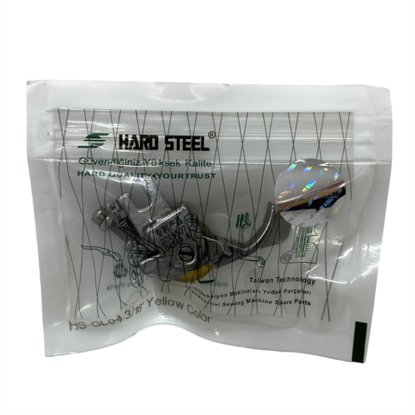 Düz Makine Sp-18 Model Tırnaklı Çima Sarı Teker Ayak / HS-GL04 3/16 - Konfeksiyon Sepeti