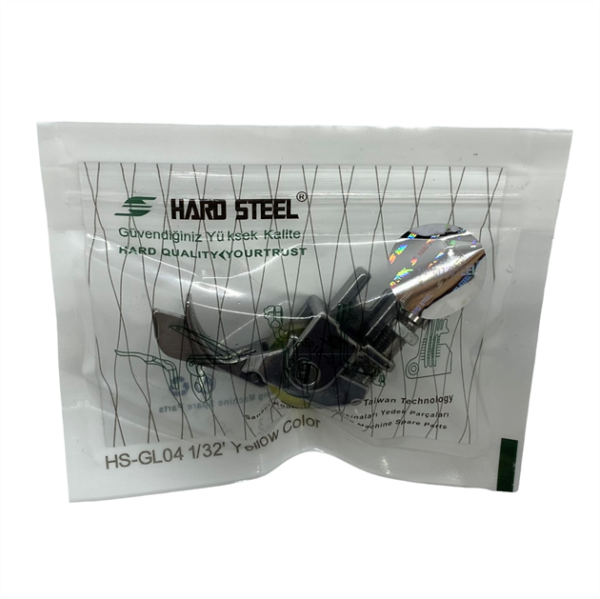 Düz Makine Sp-18 Model Tırnaklı Çima Sarı Teker Ayak / HS-GL04 1/32 - Konfeksiyon Sepeti