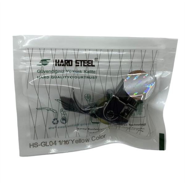 Düz Makine Sp-18 Model Tırnaklı Çima Sarı Teker Ayak / HS-GL04 1/16 - Konfeksiyon Sepeti