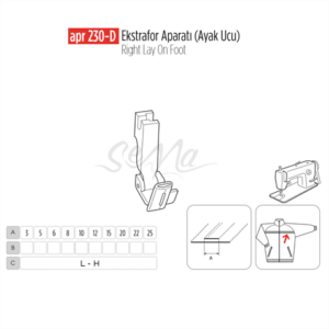 Ekstrafor Aparatı (Ayak Ucu) 17Mm / APR 230-D - Konfeksiyon Sepeti