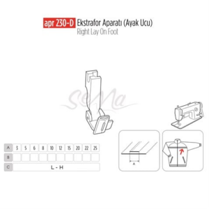 Ekstrafor Aparatı (Ayak Ucu) 3Mm / APR 230-D - Konfeksiyon Sepeti