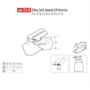 Elbise Şerit Apara 25Mm / APR 215-D - Konfeksiyon Sepeti