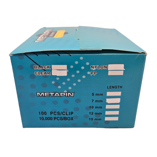 Etiket Tabancası 7Mm İnce Kılçık 10.000Adet Siyah (Nylon) - Konfeksiyon Sepeti