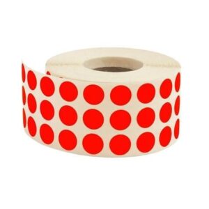 Etiketleme Makinesi Nokta Etiket Kırmızı - Konfeksiyon Sepeti