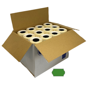 Etiketleme Makinesi Yeşil Etiket 96Adet - Konfeksiyon Sepeti