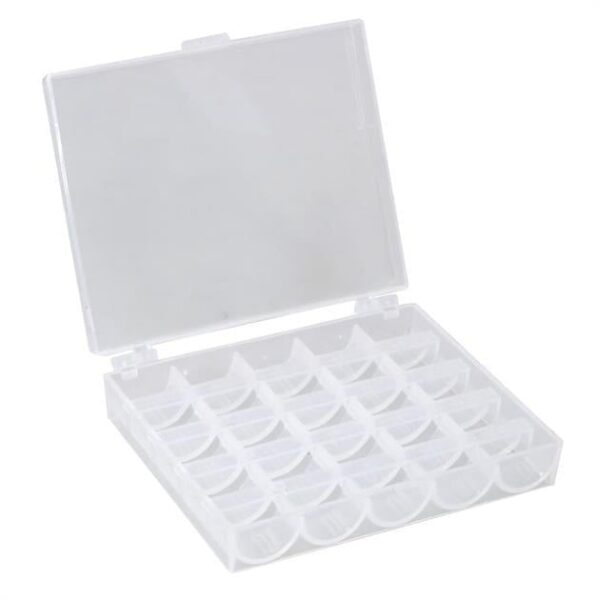 Ev Tipi Aile Dikiş Makinesi 25 Li Şeffaf Masura Saklama Kutusu - Konfeksiyon Sepeti