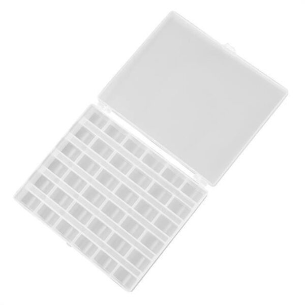 Ev Tipi Aile Dikiş Makinesi 36 Lı Şeffaf Masura Saklama Kutusu - Konfeksiyon Sepeti