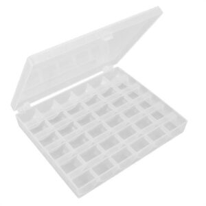 Ev Tipi Aile Dikiş Makinesi 36 Lı Şeffaf Masura Saklama Kutusu - Konfeksiyon Sepeti