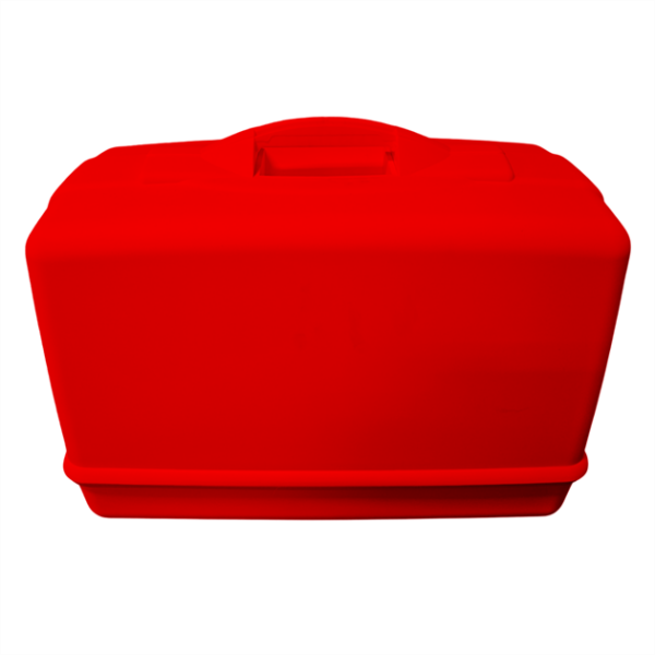 Ev Tipi Aile Dikiş Makinesi Plastik Taşıma Çantası (Kırmızı) - Konfeksiyon Sepeti