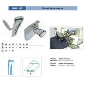 Kanvas Kemer Apara 70X40mm / UMA-115 - Konfeksiyon Sepeti