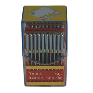 Kollu Kemer Yanmaz Dikiş İğnesi / TVX5(149X5) SES PVD 14/90 100ADET - Konfeksiyon Sepeti