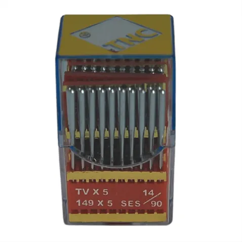 Kollu Kemer Yanmaz Dikiş İğnesi / TVX5(149X5) SES PVD 14/90 100ADET - Konfeksiyon Sepeti