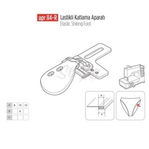 Lastik Katlama Aparatı 10Mm / APR 84-R - Konfeksiyon Sepeti