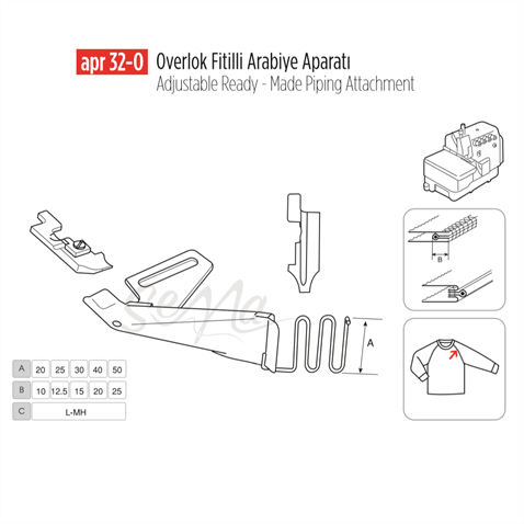 Overlok-Fitilli-Arabiye-Apara-40X20mm-A-d56f.png Overlok Fitilli Arabiye Apara 40X20mm / APR 32-O - Konfeksiyon Sepeti