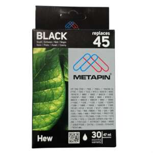 Pastal Çizim Uyumlu Plotter Makinesi Mürekkep Siyah Kartuş 45A - Konfeksiyon Sepeti