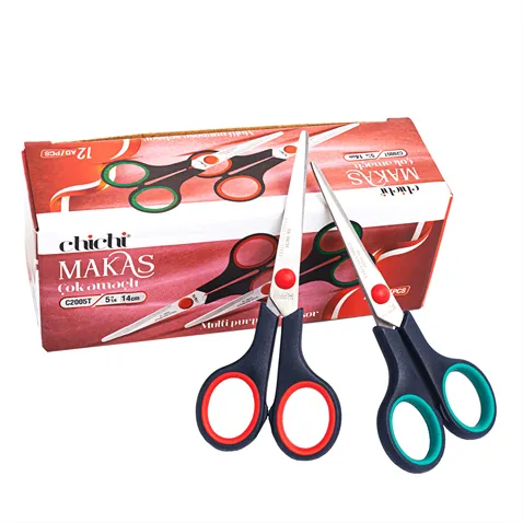 Plastik Saplı Çok Amaçlı Makas 5-1/2 İnç 14Cm / C2005T - Konfeksiyon Sepeti