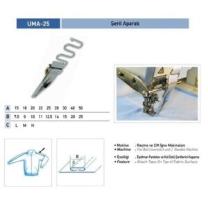 Şerit Apara 20X8mm / UMA-25 - Konfeksiyon Sepeti