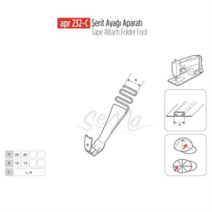 Şerit Ayak Aparatı 10Mm / APR 232 - Konfeksiyon Sepeti