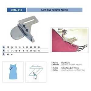 Şerit İkiye Katlama Apara 30X15mm / UMA-216 - Konfeksiyon Sepeti