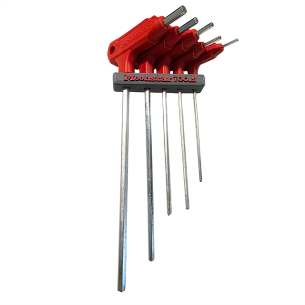 T Saplı İki Uçlu Alyan Anahtar Takımı 5 Parça - Konfeksiyon Sepeti