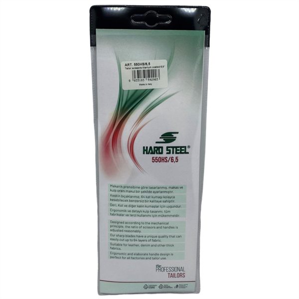 Titanyum Kaplama Plastik Saplı 6.5İnç Makas / 550HS/6.5 - Konfeksiyon Sepeti