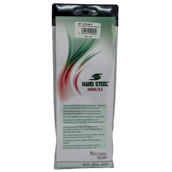 Titanyum Kaplama Plastik Saplı 8.5İnç Makas / 550HS/8.5 - Konfeksiyon Sepeti