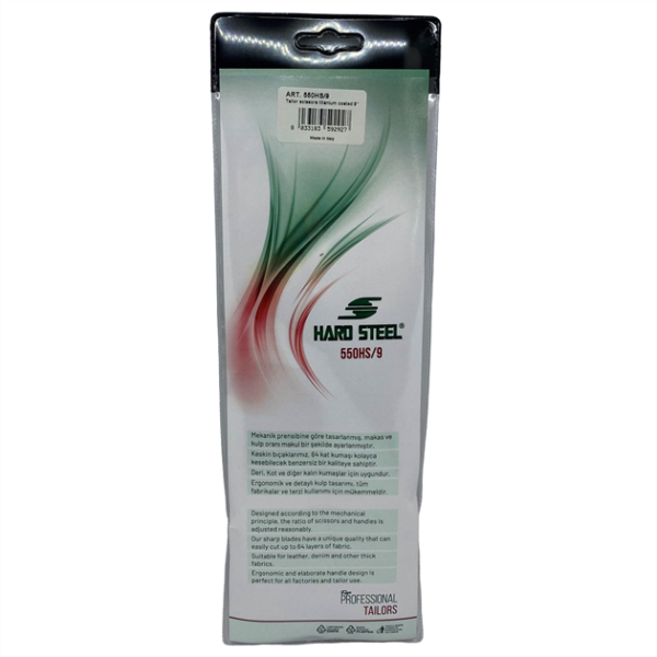 Titanyum Kaplama Plastik Saplı 9İnç Makas / 550HS/9 - Konfeksiyon Sepeti