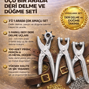 BDR Kemer Delgi Aparatı Ve Kuşgözü Aparatları 3'Lü SET / RE-831116 (DK-013)