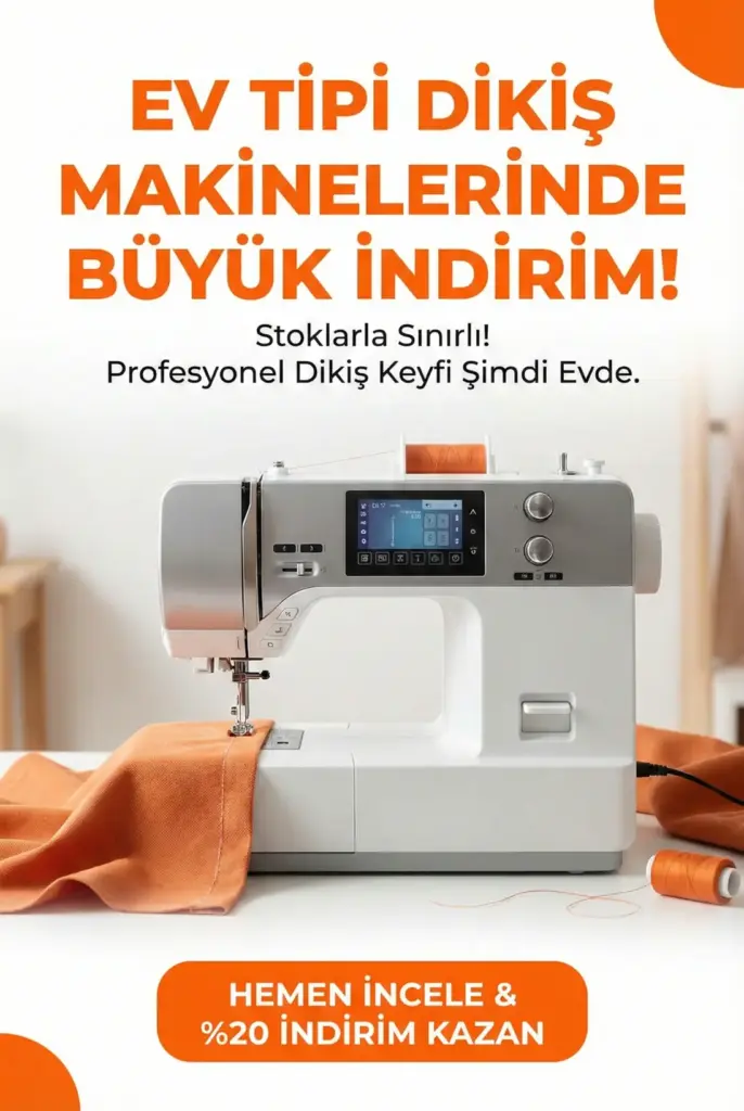 ev tipi dikiş makinesi resmi - Konfeksiyon Sepeti