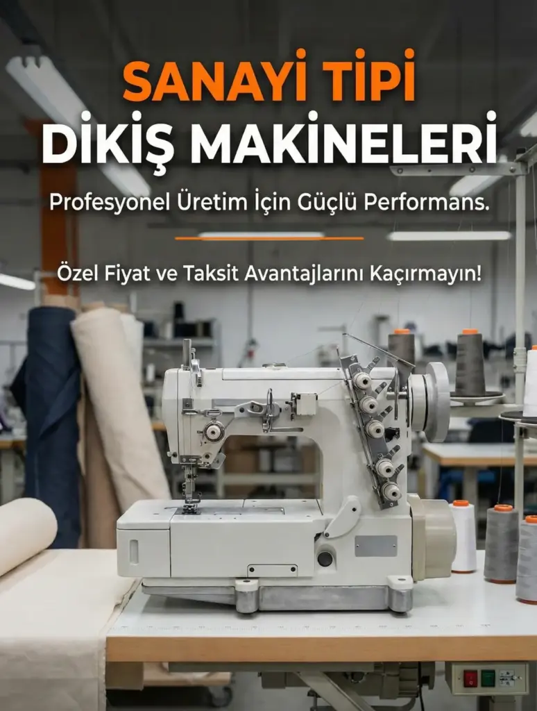 sanayi tipi dikiş makinesi resmi - Konfeksiyon Sepeti